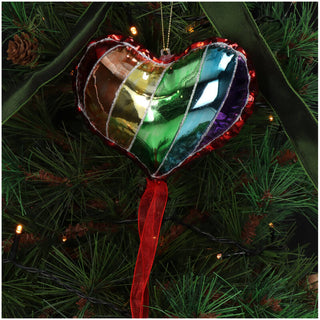 Julgranskula Regnbågshjärta