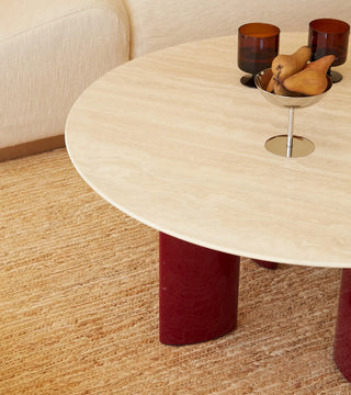 Coffee table Carlotta, Pink Marble