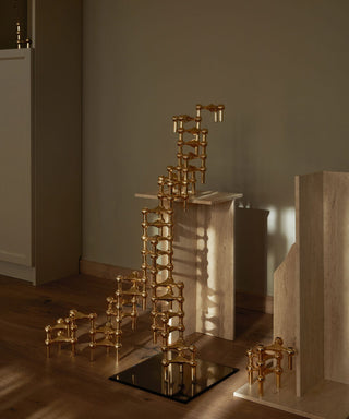 STOFF Nagel Ljusstake (Set om 3) Solid Mässing