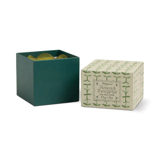 Scented Candle Tulip - Green/Dark Green - Verbena & Lemongrass