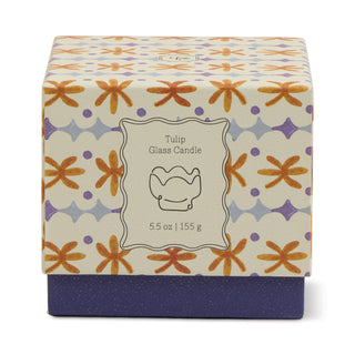 Scented candle Tulip - Orange/Blue - Garden & Grove