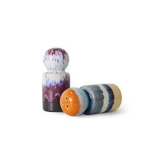 70s ceramics: pepper &amp; salt jar, stargaze