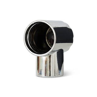 Retro Ceramic Clock Chrome