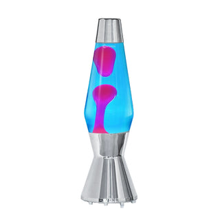 Lava lamp original 'Astro' Polished Blue/Pink