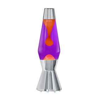 Lava lamp original 'Astro' Polished Purple/Orange