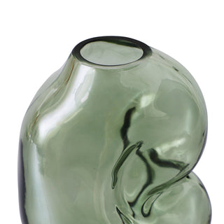Gleam Glass Vase Small - Olive