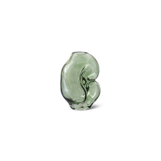 Gleam Glass Vase Small - Olive