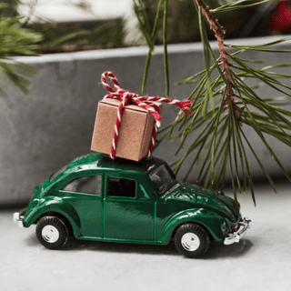 Dekoration, MINI Xmas car, Grön