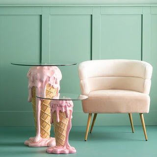 Side Table Glass 60cm