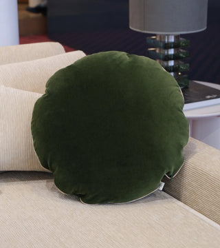 Cushion Bomboloni Olive Green Velvet