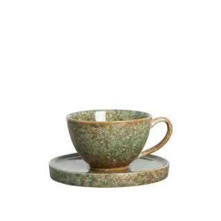 Mug and plate Jade Green