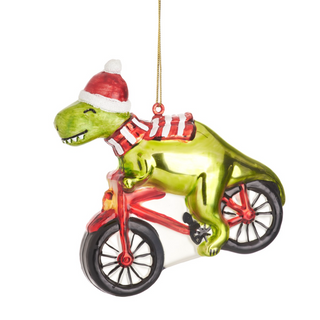 Julgranskula Cyklande Dinosaurie