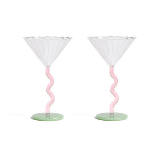 Cocktailglas Curve set om 2