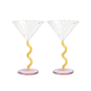 Coupe curve caramel set of 2