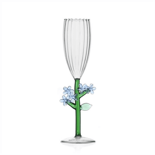 Botanica Champagneglas Blå Blomma