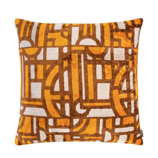 Kudde Ikat Squared Orange 50x50cm
