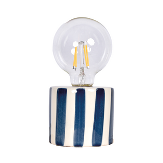 Portabel Lampa Randig Blå