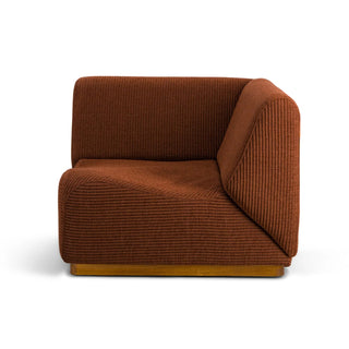 Module Rotondo Corner Olive Green Corduroy
