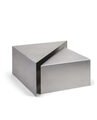 Triangolo Coffee Table Brushed Aluminum Large