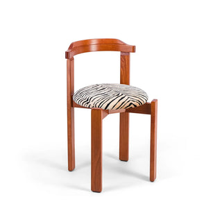 Chair Laura, Tiger Velvet & Wood