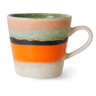 70s ceramics: cappuccino mug, burst