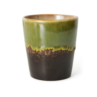 70s ceramics: coffee mug, algae