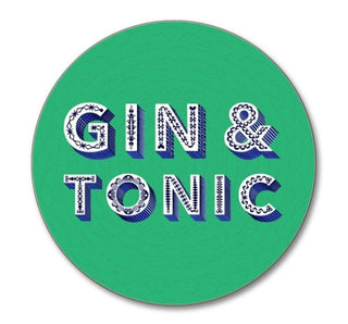 Coaster Gin & Tonic Grön