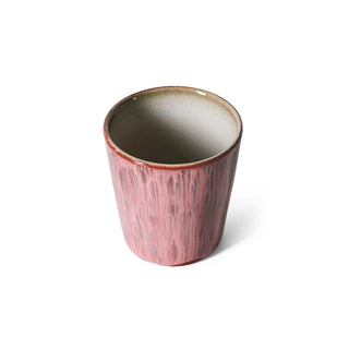 70s ceramics: Coffe Mug, Rhubarb