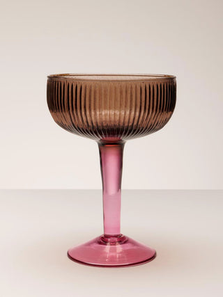 Cocktail Glass Bicolor Purple
