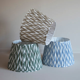 Lamskärm Ikat 50cm - Grön