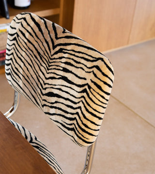 Chair Classica Tiger Velvet & Chrome
