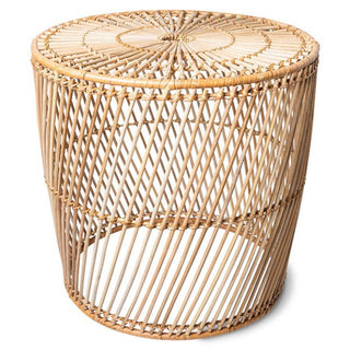 wicker side table