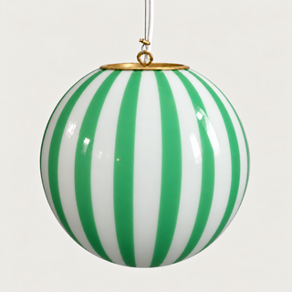 Murano Klotlampa 40cm Grön Stripe