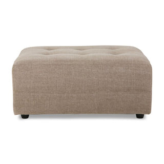 vint couch: element hocker, Linneblend, taupe