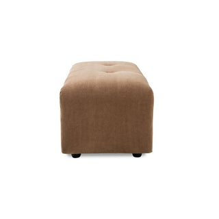 vint couch: element hocker small, corduroy rib, brown