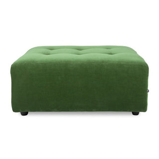 vint couch: element hocker, royal velvet, green