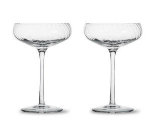 Champagne saucer Opacity 2pcs/set Clear