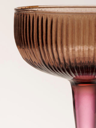 Cocktail Glass Bicolor Purple