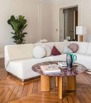 Coffee table Carlotta, Pink Marble
