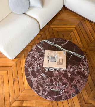 Coffee table Carlotta, Pink Marble