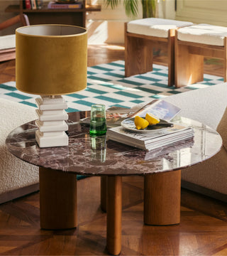 Coffee table Carlotta, Pink Marble