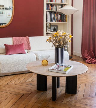 Coffee table Carlotta, Pink Marble
