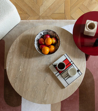 Coffee table Carlotta, Pink Marble