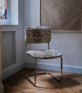 Chair Classica Tiger Velvet & Chrome