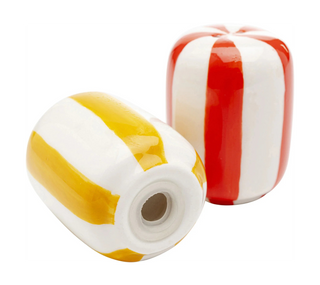 Salt & Pepper Shakers Cocina Stripes (Set of 2) 