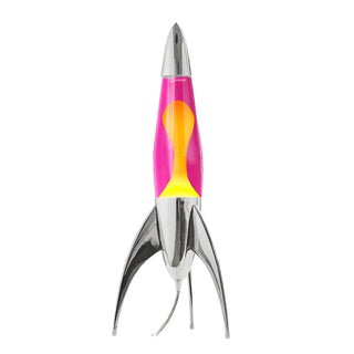 Lavalampa Telstar Silver Rosa/Gul