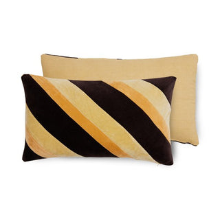 Striped velvet cushion Fame (60x35cm)