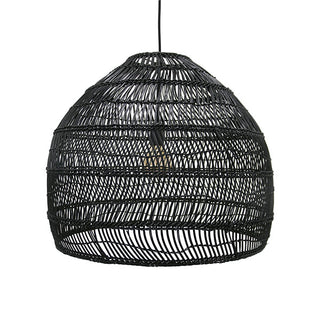 Pendellampa Wicker ball black M