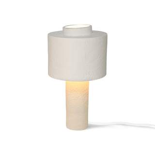 gesso table lamp matt white