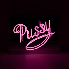 Pussy' Rosa NEON lampa